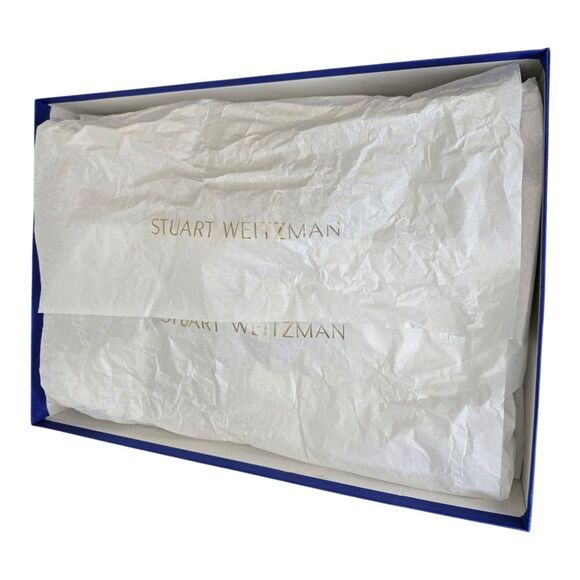 Stuart Weitzman Blue Empty Large Shoe Box 16.75" L x 12" W x 4.5" H - Picture 9 of 16